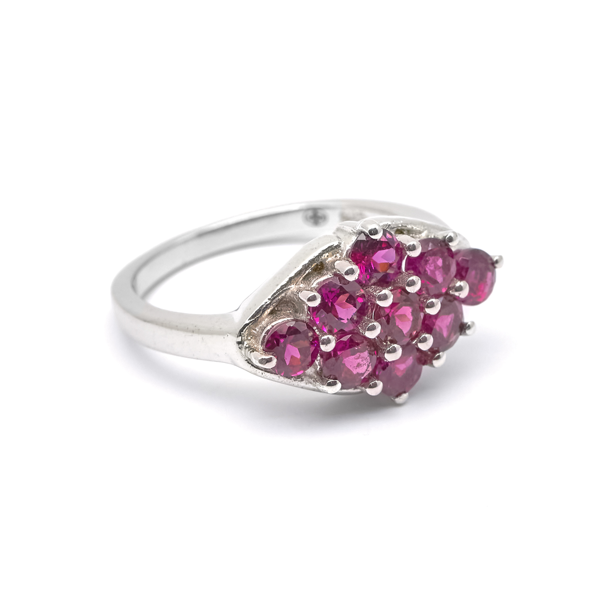 Bague rhodolite argent Olena